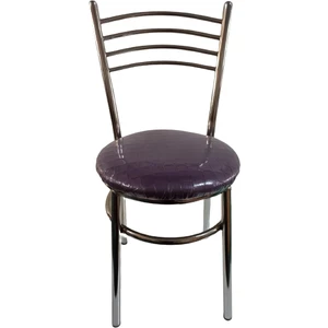 Yılmaz Masacılık Nikelajlı Mor 4 Adet Tatlı Mutfak Bahçe Sandalyesi