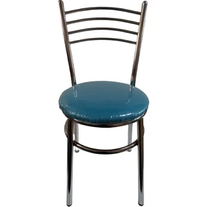 Yılmaz Masacılık Nikelajlı Mavi 6 Adet Tatlı Mutfak Bahçe Sandalyesi