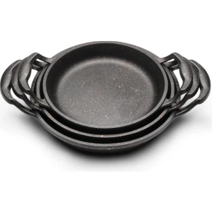 Granit Döküm Sahan Tava Seti 3'lü (18-20-22 Cm)
