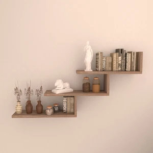 3'lü Almira Duvar Rafı Sacramento