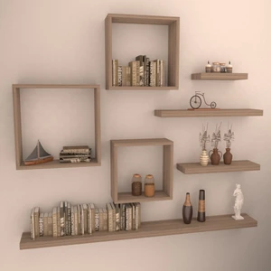 Parma Gizli Duvar Rafı  Bambu