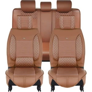 Lüks Oto Koltuk Kılıfı Taba Fiat Egea