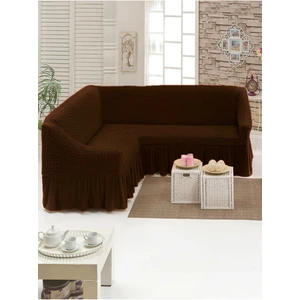 Bürümcük Köşe Koltuk Örtüsü Standart Lastikli Etekli L Koltuk Takımı L Köşe Koltuk Örtüsü