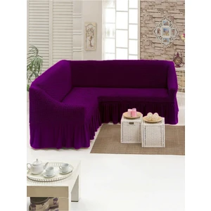 Bürümcük Köşe Koltuk Örtüsü Standart Lastikli Etekli L Koltuk Takımı L Köşe Koltuk Örtüsü