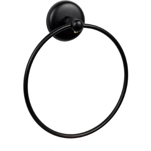 Havlu Askısı Yuvarlak Yapışkanlı Siyah