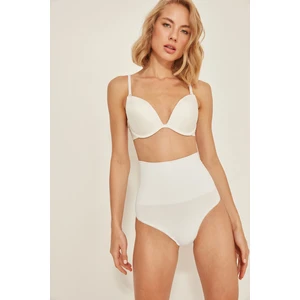C12039 Dikişsiz Double Slip Korse Beyaz