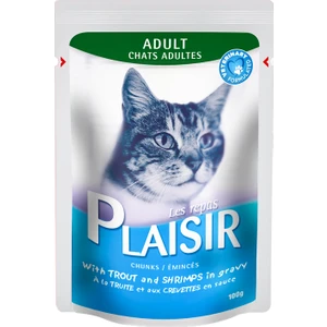Pouch Alabalıklı&karidesli 100gr Plaisir Kedi Maması 8ADET