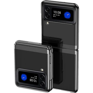 Samsung Galaxy Z Flip 3 5G İçin İnce Kaplama Frame Açık Korumalı Kılıf Kapaklı Siyah (Yurt Dışından)