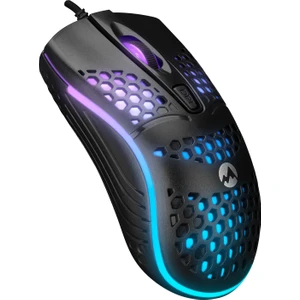 SM-654 Eco USB Siyah 4d Optik LED Işıklı Gaming Oyuncu Mouse