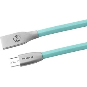 CA-1252 Çinko Alışım Yassı Dörtgen Micro USB Data - Şarj Kablosu