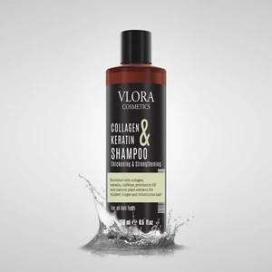 Vlora Cosmetics  Keratin Dolgunlaştırıcı ve Saç Bakım Şuanı 250 ml