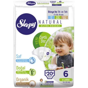 Natural No:6 Xl Bebek Bezi 20'li