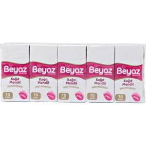 Beyaz Güvercin Mendil 10'lu