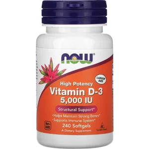 Foods High Potency Vitamin D-3 125 Mcg (5,000 Iu) 240 Softgels. USA