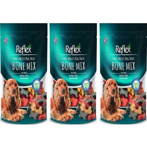 Yarı Yumuşak Kemik Mix Köpek Ödül Maması 150 gr 3'lü Set