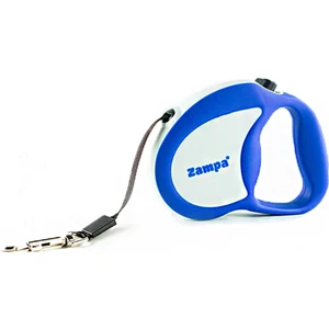 Galera Şerit Otomatik Köpek Gezdirme Tasması, 5m, L  White-Blue