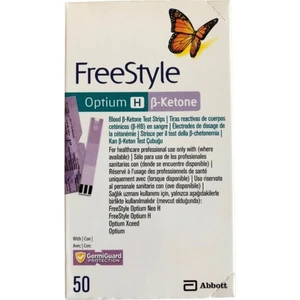 Keton Kiti Free Style Test Strips Optium H B Keton Test Çubuğu 50'li