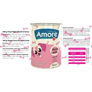 Puppy Chunks Kuzu Parça Etli Yavru Köpek Konserve Mama 4X400GR
