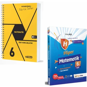 Hız Yayınları 6. Sınıf Matematik Özet Konu Anlatımlı Etkinlik Kitabı ve Hiper Zeka Matematik Soru Bankası