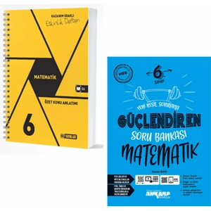 Hız Yayınları 6. Sınıf Matematik Özet Konu Anlatımlı Etkinlik Kitabı ve Ankara Matematik Güçlendiren Soru Bankası