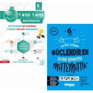 Nartest Yayınevi 6. Sınıf Defter Tadında Tane Tane Matematik ve Ankara Matematik Güçlendiren Soru Bankası