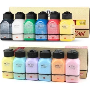 Akrilik Boya 12X75 ml Set Canlı ve Pastel Renkler