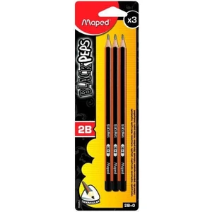 Black Peps 2b Kurşun Kalem 3'lü Paket 850012