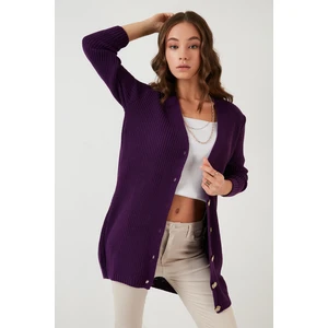 % 100 Soft Akrilik Triko Örme Uzun Hırka Kadın HIRKA 4615044