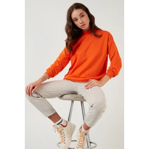 Dik Yaka Basic Örme Sweat Kadın SWEAT 5863323