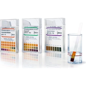 109535 Ph Kağıdı Ph 0 - 14   ph-Indikatör Şeriti Evrensel Indikatör Mcolorphast™ 100 Adet/kutu