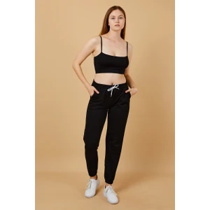 Kadın Beli ve Paçası Lastikli Eşofman Altı