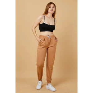 Kadın Beli ve Paçası Lastikli Eşofman Altı