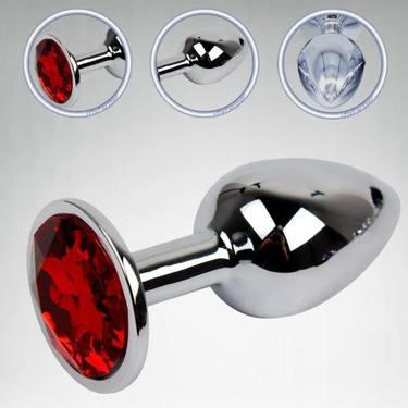 Partner Diamond Özel Seri Metal Kırmızı Taşlı Anal Plug ve Fiyatı