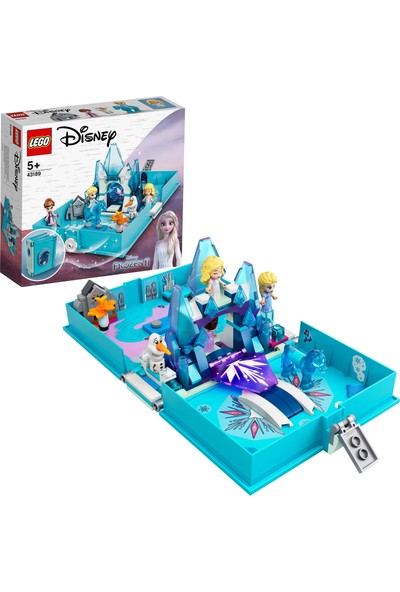 LEGO® ǀ Disney Princess™ Elsa ve Nokk Hikaye Kitabı Maceraları (43189); Popüler bir Yapım Oyuncağı ya da Eğlence Seti (125 Parça)