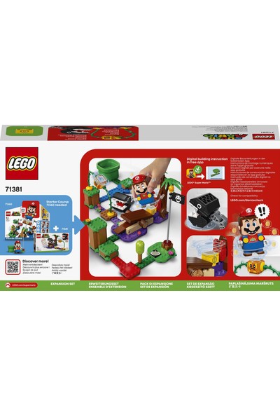 LEGO® Super Mario™ Chain Chomp Orman Karşılaşması Ek Macera Seti 71381 - Çocuklar için Koleksiyonluk Oyuncak Yapım Seti (160 Parça)