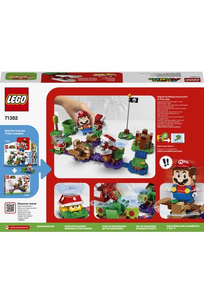 LEGO® Super Mario™ Piranha Plant Şaşırtıcı Engel Ek Macera Seti 71382 - Çocuklar için Koleksiyonluk Oyuncak Yapım Seti (267 Parça)
