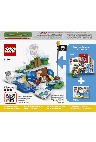 LEGO® Super Mario™ Penguenli Mario Kostümü 71384 - Çocuklar için Koleksiyonluk Oyuncak Yapım Seti (18 Parça)
