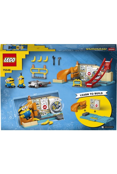 LEGO® Minions Minyonlar Gru'nun Laboratuvarında 75546 - Çocuklar İçin Yaratıcı Oyuncak Yapım Seti (87 Parça)