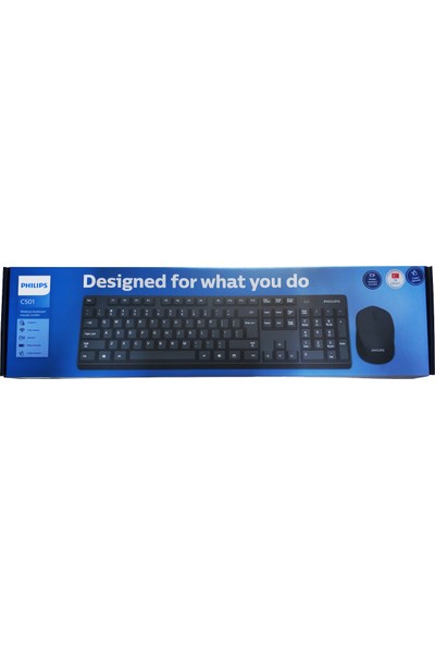 Philips SPT6501BB 2.4ghz 1600DPI Kablosuz Klavye + Mouse Set