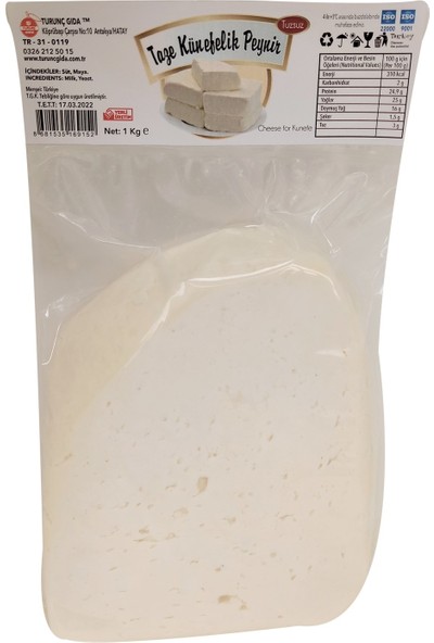 Turunç Gıda Taze Künefelik Peynir Tuzsuz 1 kg