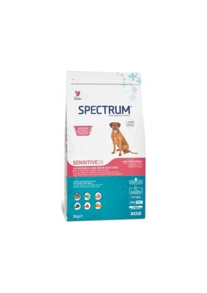 Sensitive 26 - Sindirim Hassasiyeti Olan Köpeklere Özel 12 kg Yetişkin Kuzulu Köpek Maması