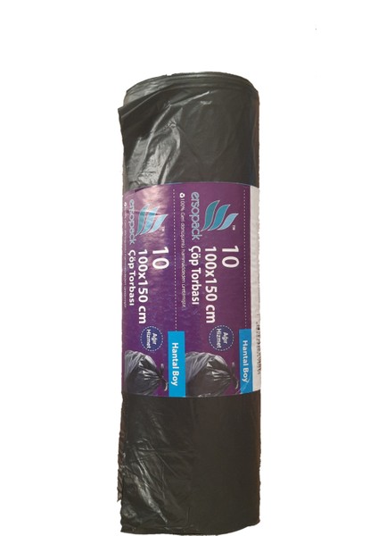 Endüstriyel 100 x 150 cm Çöp Torbası 1 Koli 10 Rulo
