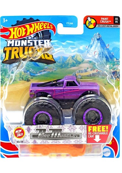 Mattel Hot Wheels Monster Trucks 1:64 Pure Muscle FYJ44 - GTH81 fiyatları