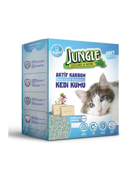 Karbonlu Sabunlu Gri Bentonit Kedi Kumu 6lt fiyatları