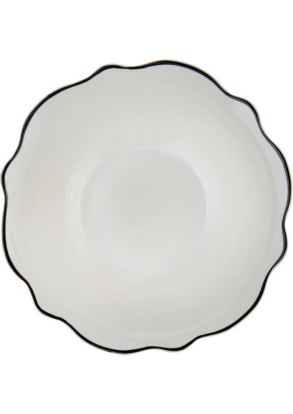 Almond Black Line 24 Parça 6 Kişilik Porselen Yemek Takımı fiyatları