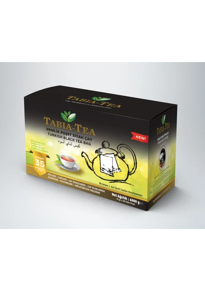 Tabia Tea Demlik Poşet Siyah Çay 30 gr x 200 Adet