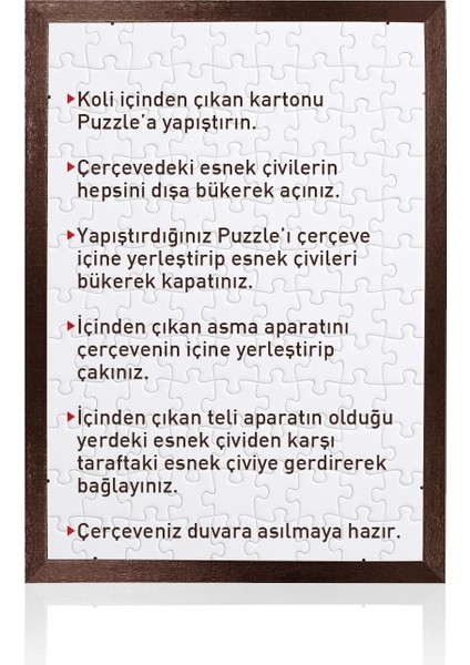 Puzzle puzzle ve Yapboz Çerçevesi 2000 Parça Için Ebat 96CMX68CM Kahverengi