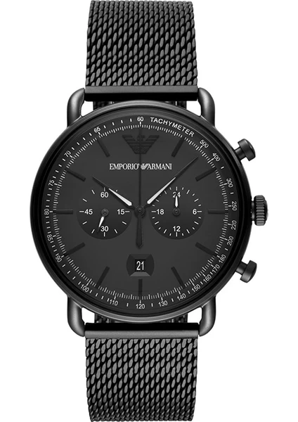 Emporio Armani AR11264 Erkek Örgülü Çelik Band Kuvars  (Yurt Dışından)