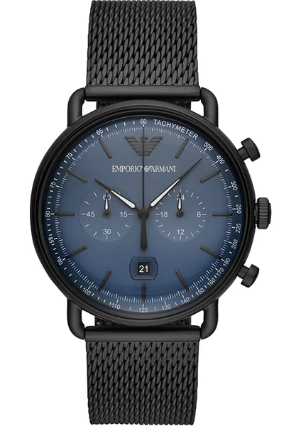 Emporio Armani AR11201 Erkek Çelik Band Kuvars  (Yurt Dışından)