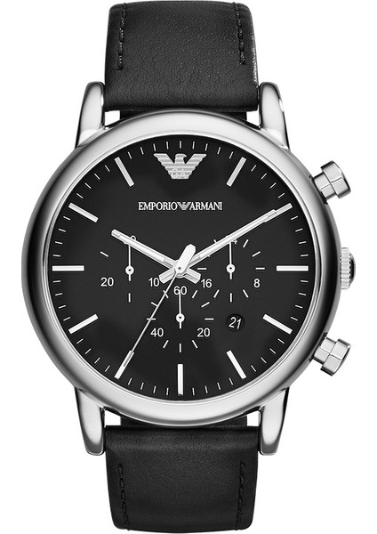 Emporio Armani AR1828 Erkek Deri Bant Kuvars (Yurt Dışından)